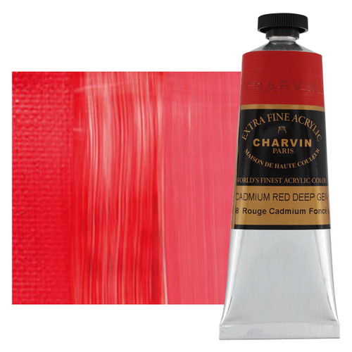 Charvin Acrylic 150ml Cadmium Red Deep Genuine - (200011395)