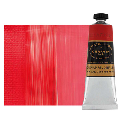 Charvin Acrylic 60ml Cadmium Red Deep Genuine - (200011283)