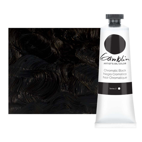 Gamblin Artist's Oil Color Chromatic Black 37mL Tube - (64037)