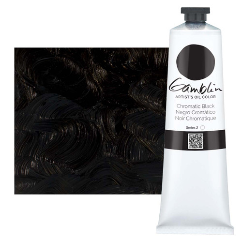 Gamblin Artist's Oil Color Chromatic Black 150mL Tube - (64052)