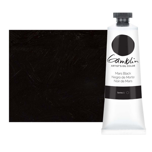 Gamblin Artist's Oil Color Mars Black 37mL Tube - (49513)