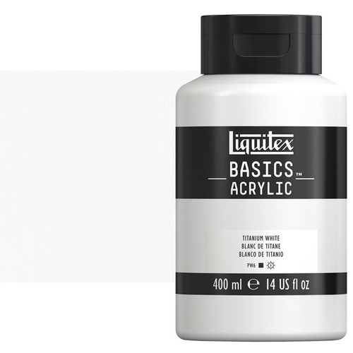 Liquitex Basics Acrylic 400ml Titanium White - (200027283)