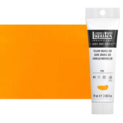 Liquitex Heavy BodyAcrylic Yellow Orange Azo 2oz Tube - (3910)
