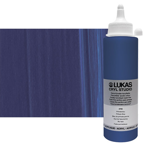 Lukas Cryl Studio Acrylic Paint 250ml Phthalo Blue - (83713)