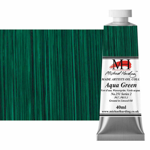 Michael Harding Artists Oil Colour 40ml Tube Aqua Green - (200043904)