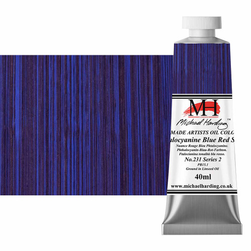Michael Harding Artists Oil Colour 40ml Tube Phthalo Blue (Red Shade) - (200043926)