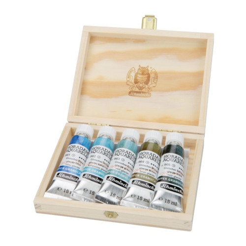Schmincke Horadam Super Granulating Watercolor 15ml Glacier 5 Color Set