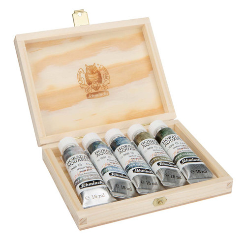 Schmincke Horadam Super Granulating Watercolor 15ml Haze Colors Set of 5
