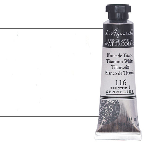 Sennelier l'Aquarelle Artists Watercolor 10ml Titanium White - (200007087)