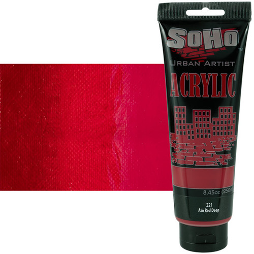 SoHo Urban Artist Acrylic Azo Red Deep 250ml Tube - (84278)