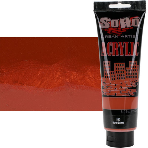 SoHo Urban Artist Acrylic Burnt Sienna 250ml Tube - (84281)