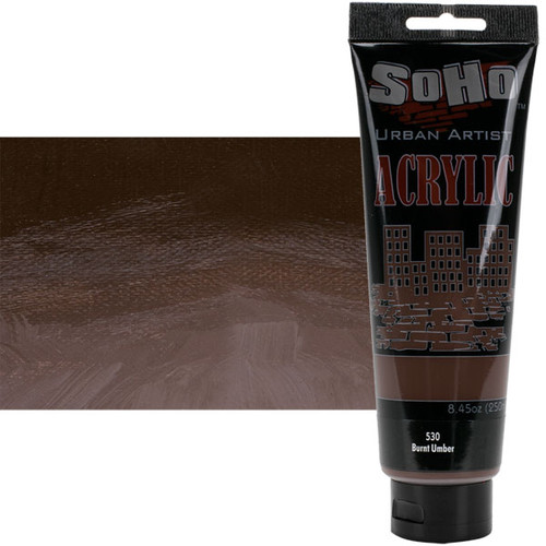 SoHo Urban Artist Acrylic Burnt Umber 250ml Tube - (84282)