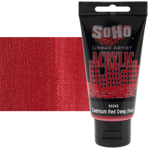 SoHo Urban Artist Acrylic Cadmium Red Deep Hue 75ml Tube - (90416)