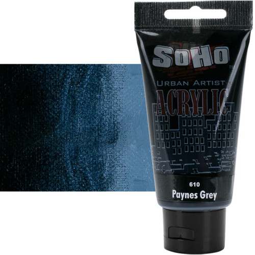SoHo Urban Artist Acrylic Payne's Grey 75ml Tube - (84259)