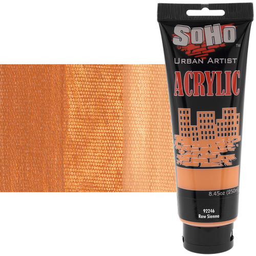 SoHo Urban Artist Acrylic Raw Sienna 250ml Tube - (90447)