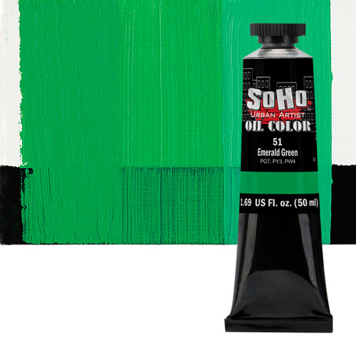 SoHo Urban Artist Oil Color Emerald Green 50ml Tube - (87954)