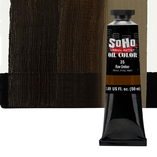 SoHo Urban Artist Oil Color Raw Umber 50ml Tube - (87980)