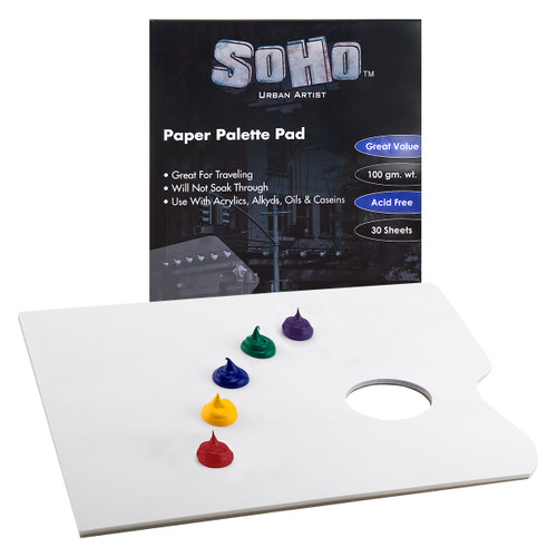 SoHo Urban Artist Palette Pad with Thumb Hole 12x16 - (86113)