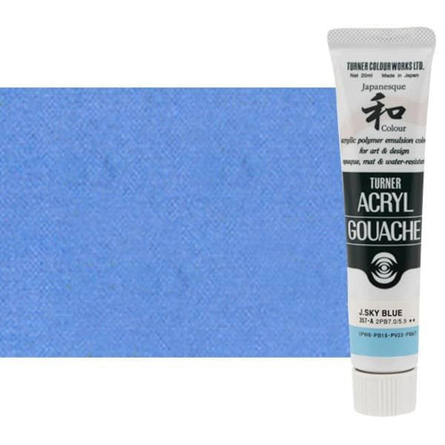 Turner Acryl Gouache Japanesque Sky Blue 20ml Tube - (200001611)