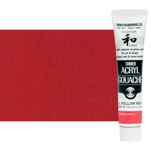 Turner Acryl Gouache Japanesque Yellow Red 20ml Tube - (73561)