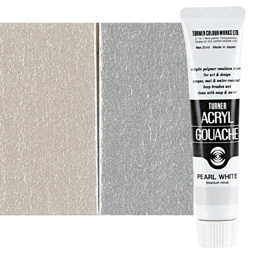 Turner Acryl Gouache Pearl Interference White 20ml Tube - (73620)