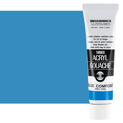 Turner Colour Acryl Gouache Blue Compose 40ml Tube - (200015752)
