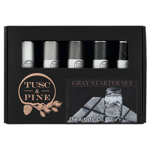 Tusc & Pine Oil Color 40ml Grays Starter Set of 5 - (92307) Tusc & Pine Oil Color 40ml Grays Starter Set of 5 - (92307)