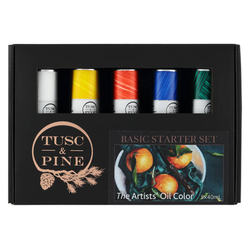 Tusc & Pine Oil Color 40ml Basic Colors Starter Set of 5 - (92303) Tusc & Pine Oil Color 40ml Basic Colors Starter Set of 5 - (92303)