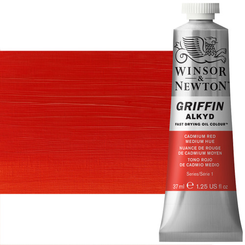 Winsor & Newton Griffin Alkyd Oil Color 37mL Tube Cadmium Red Medium Hue - (200014419) Winsor & Newton Griffin Alkyd Oil Color 37mL Tube Cadmium Red Medium Hue - (200014419)