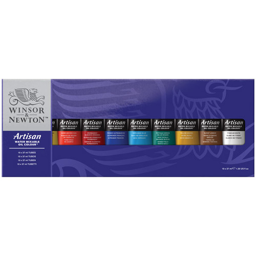 Winsor Newton Artisan Oil Color Set of 10 37ml Tubes - (77276) Winsor Newton Artisan Oil Color Set of 10 37ml Tubes - (77276)
