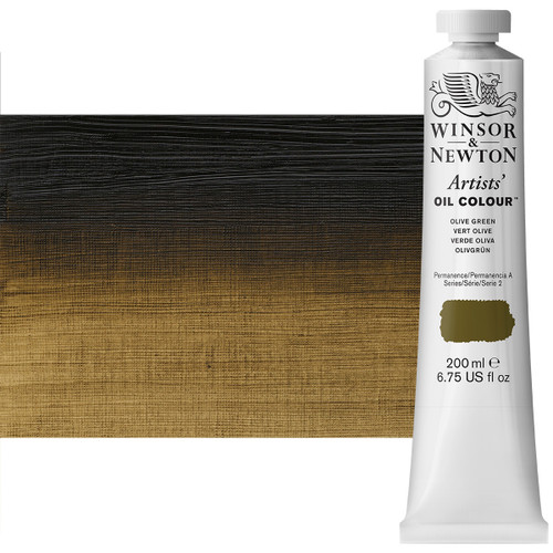 Winsor Newton Artist Oil Olive Green 200ml Tube - (83360)
