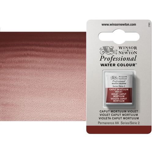 Winsor Newton Professional Watercolor Caput Mortum Violet 1/2-Pan - (49350)