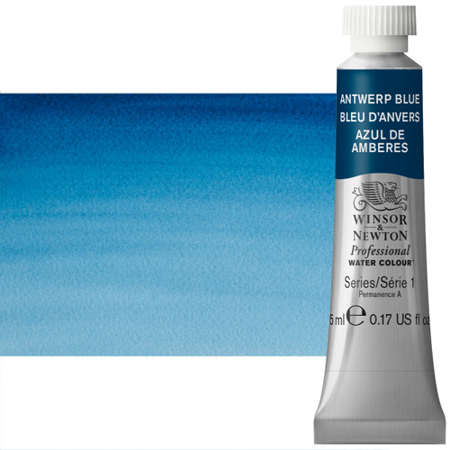 Winsor Newton Professional Watercolor Antwerp Blue 5ml - (370)