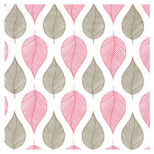 Black Ink Papers Tea Leaves Nutmeg/Cherry 30"x22" - (1000084033)