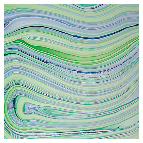 Black Ink Papers Marbled Chrysocolla 36x24in - (1000084062)