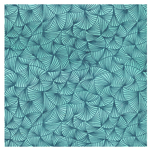 Black Ink Papers Twister Teal on Aqua 30"x20" - (1000084049)
