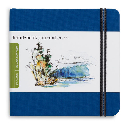 Global Art Handbook Journal 5.5x5.5 Square Ultramarine Blue - (80630)