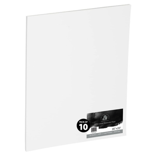 New York Central Watercolor Paper 10 Pack 140 lb. Cold Press 16X20 - (91554)