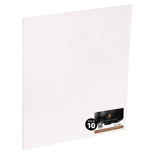 New York Central Watercolor Paper 10 Pack 140 lb. Rough Press 22X30 - (91547)