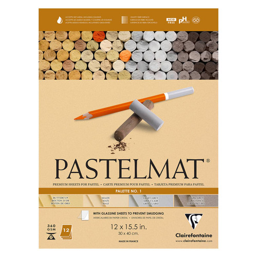 Pastelmat Paper Pad Color Palette No. 1 Assorted Colors 12x15.5 in. - (200002363) Pastelmat Paper Pad Color Palette No. 1 Assorted Colors 12x15.5 in. - (200002363)