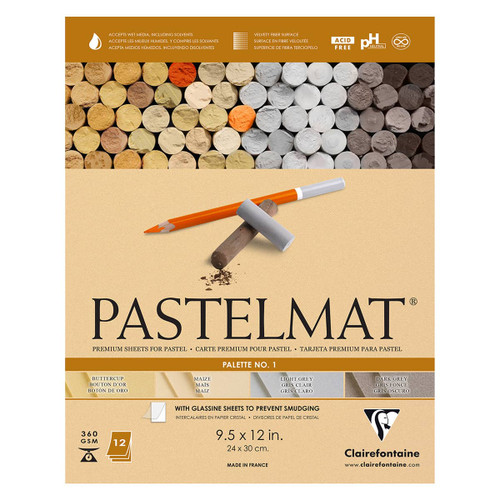 Pastelmat Paper Pad Color Palette No. 1 Assorted Colors 9.5x12 in. - (200002362) Pastelmat Paper Pad Color Palette No. 1 Assorted Colors 9.5x12 in. - (200002362)