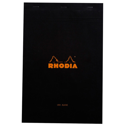 Rhodia Classic Black Note Pad 6x8.25 (80 Sheets) - (200034707) Rhodia Classic Black Note Pad 6x8.25 (80 Sheets) - (200034707)