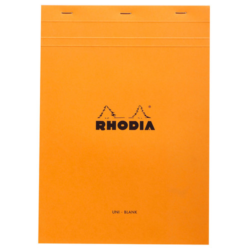 Rhodia Classic Orange Note Pad 6x8.25 (80 Sheets) - (200034706) Rhodia Classic Orange Note Pad 6x8.25 (80 Sheets) - (200034706)