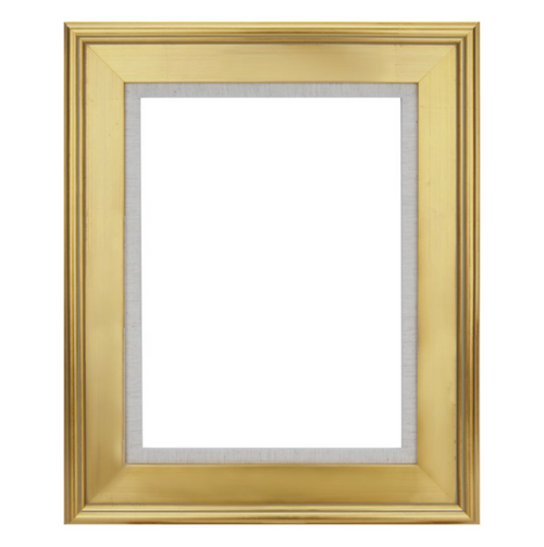 Gold Plein Air Frame with Linen Liner