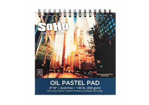 SoHo Oil Pastel Pad 8x8 in. 20 Sheets