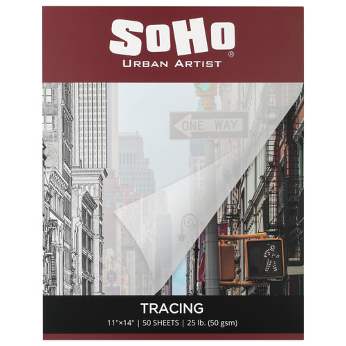 SoHo Vellum Tracing Paper Pad 50 gsm 11x14 in. (50 Sheets) - (90530) SoHo Vellum Tracing Paper Pad 50 gsm 11x14 in. (50 Sheets) - (90530)