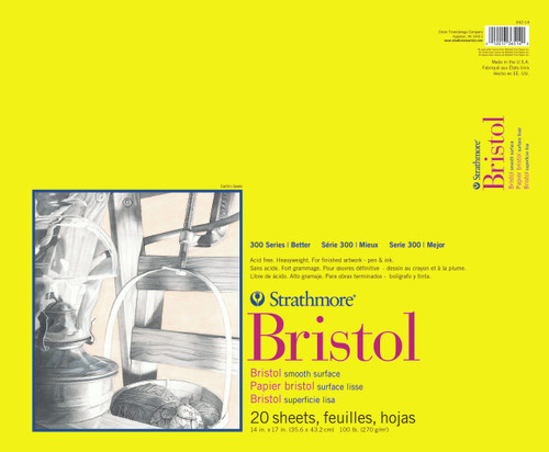 Strathmore 300 Series Bristol Smooth Pad 14x17 - (65076) Strathmore 300 Series Bristol Smooth Pad 14x17 - (65076)