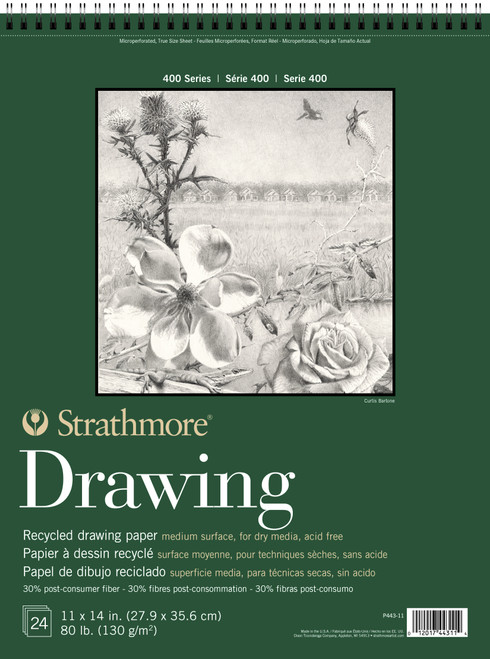 Strathmore 400 Series Recycled Drawing Pad 11x14 - (65083) Strathmore 400 Series Recycled Drawing Pad 11x14 - (65083)