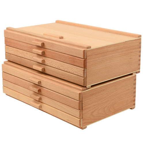 Creative Mark 4-Drawer Stackable Wood Art Storage Box - (90294)