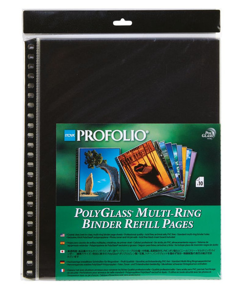 Itoya Art Portfolio Polyglass Refillable Page 10-Pack 9 x 12 inch - (200024821) Itoya Art Portfolio Polyglass Refillable Page 10-Pack 9 x 12 inch - (200024821)